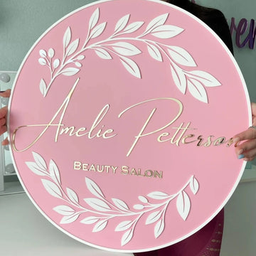 Round Business Sign