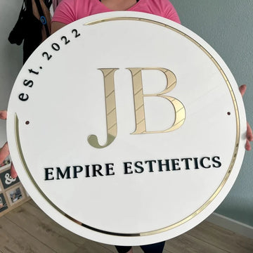 Round Business Sign