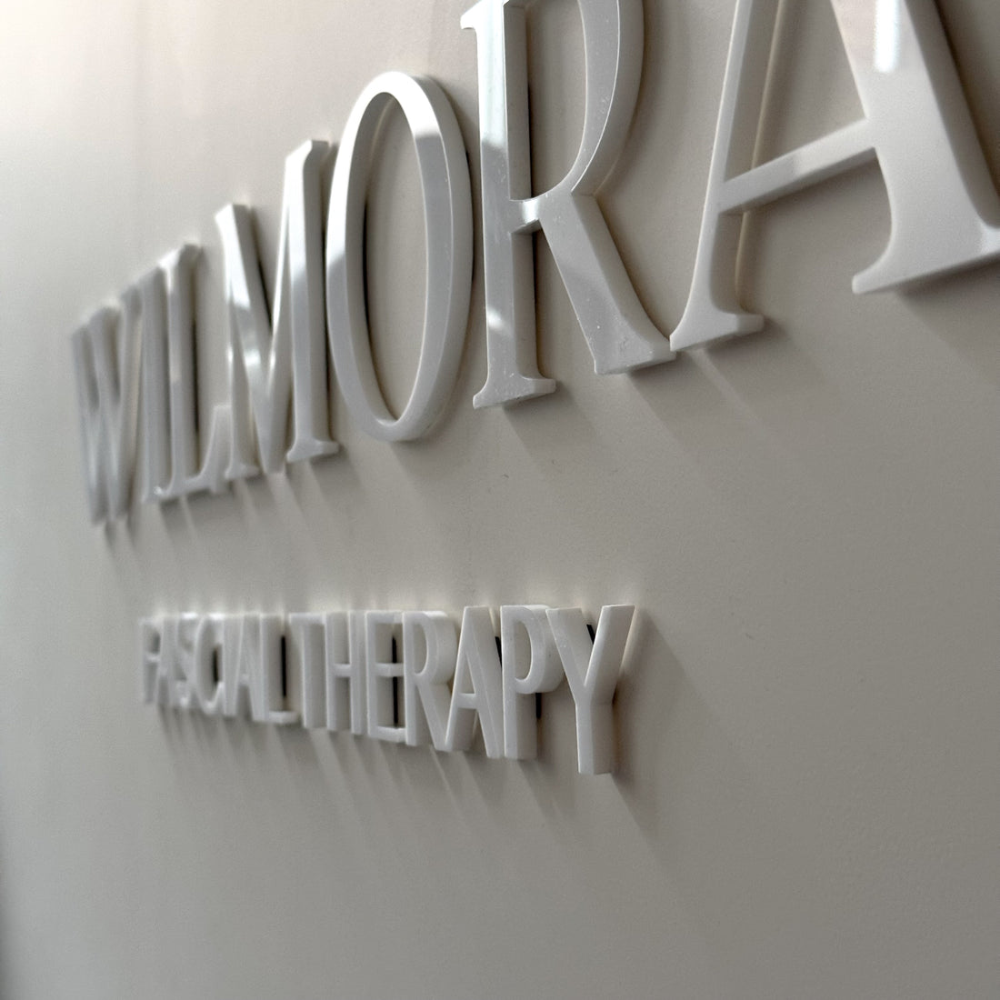 Large 3D  sign for the wall White