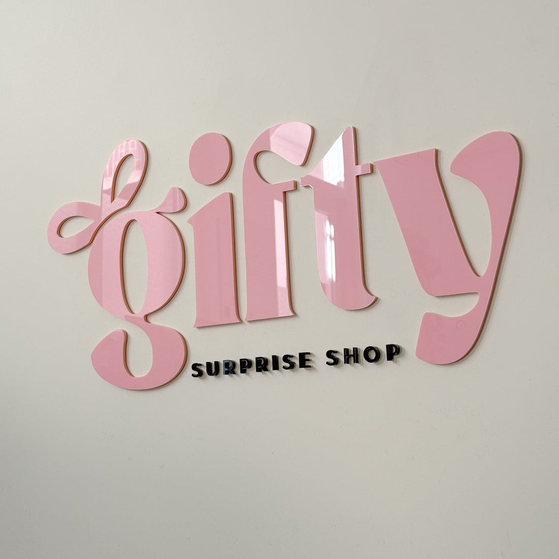 Large wall sign Pink Pastel