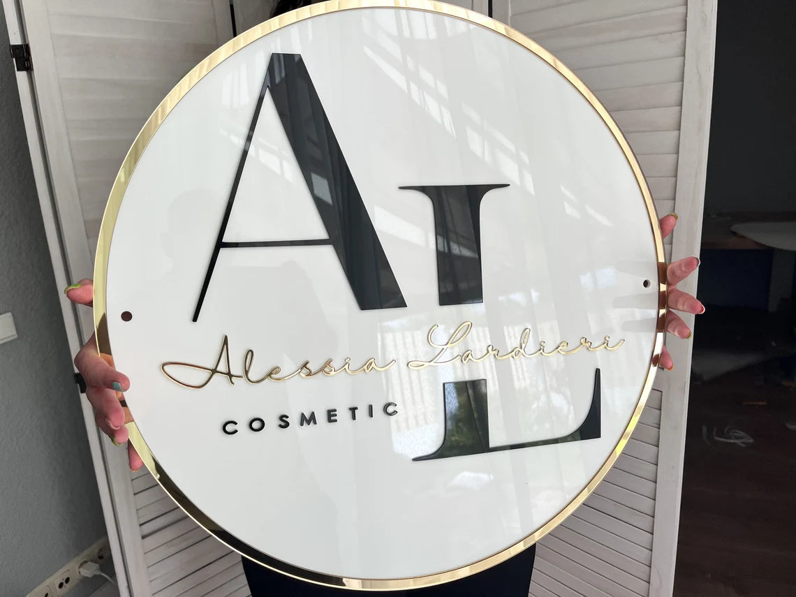 Round Complete Sign Round Business Sign