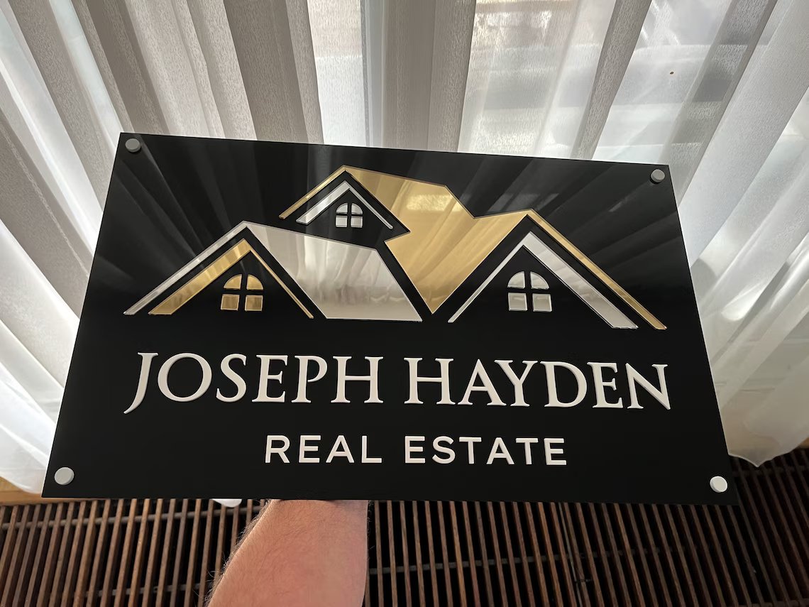 Large Business Sign Examples Rectangle Business sign