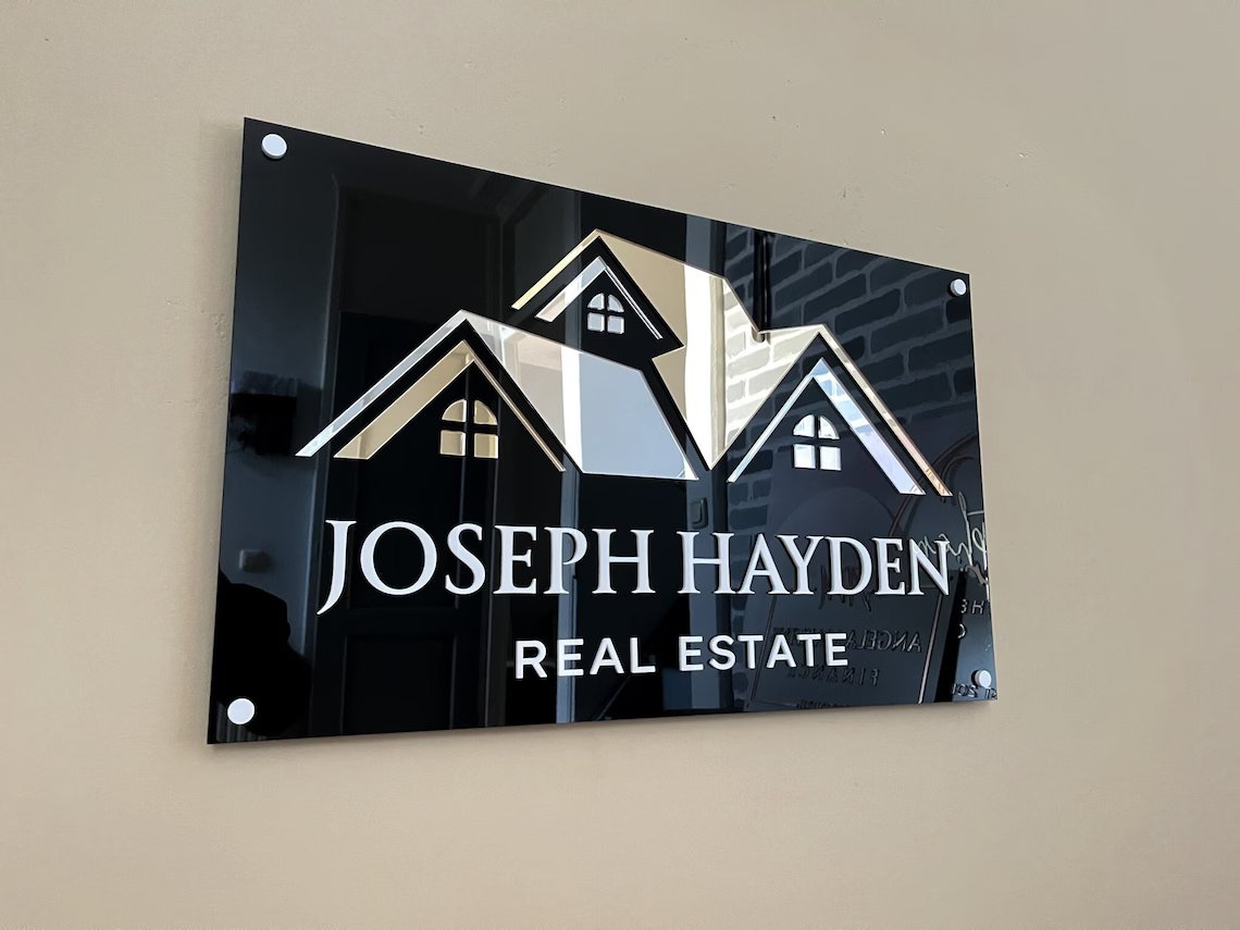 Large Business Sign Examples Rectangle Business sign