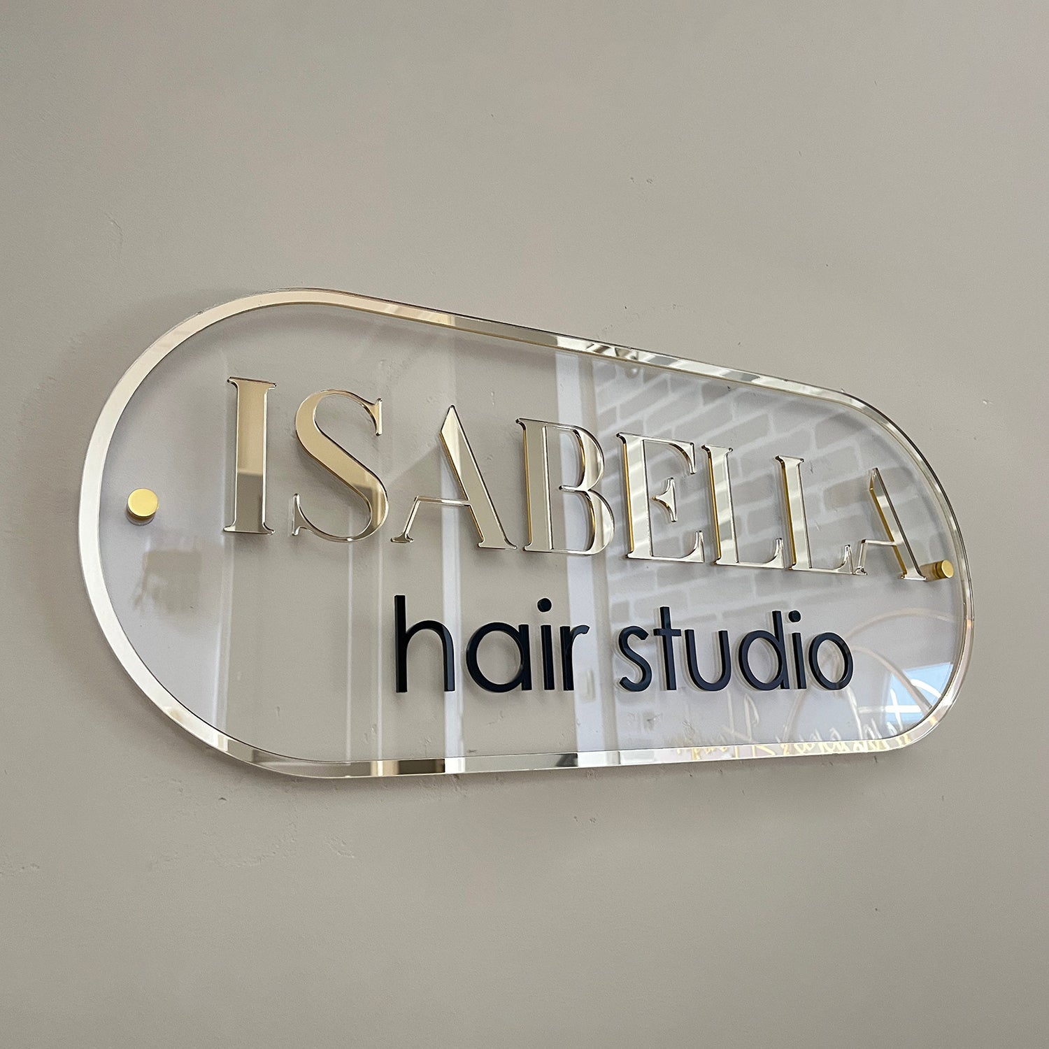 Round Rectangle Business Sign